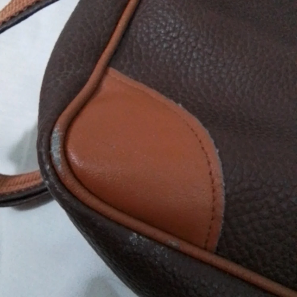 Textured Brown Laptop Bag